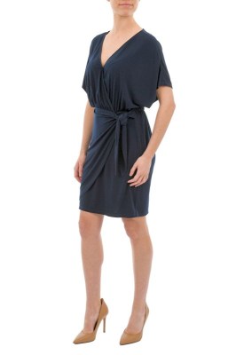 MK navy wrap dress